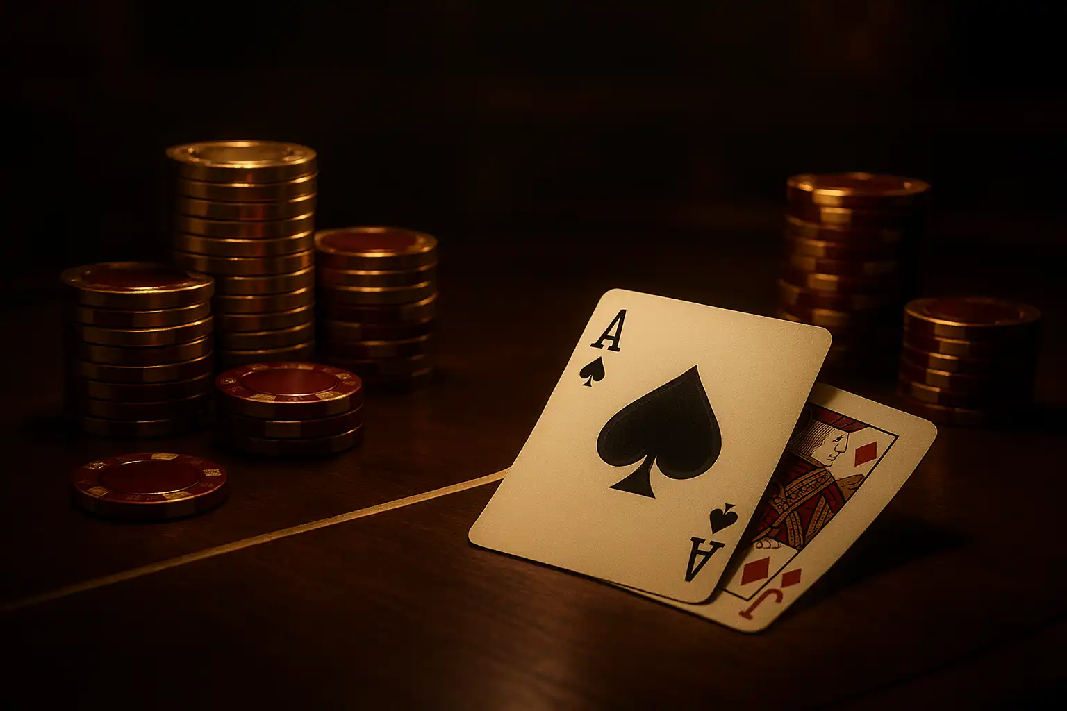 Table de jeux de blackjack et roulette chez SpinBoss